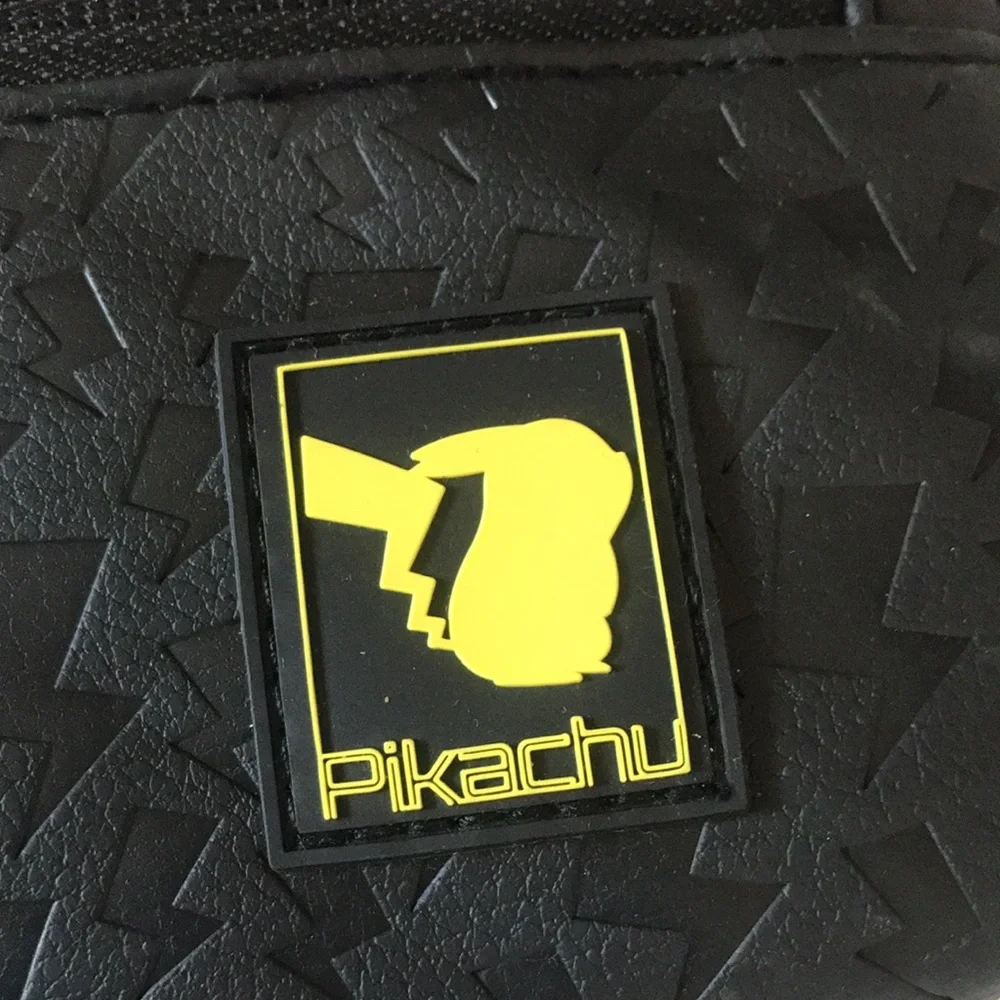 Pikachu Hori- black Nitento Switch Video game Travel case.